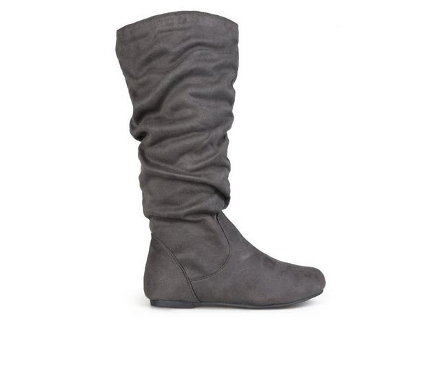 Women's Journee Collection Rebecca Knee High Boots in Grey color