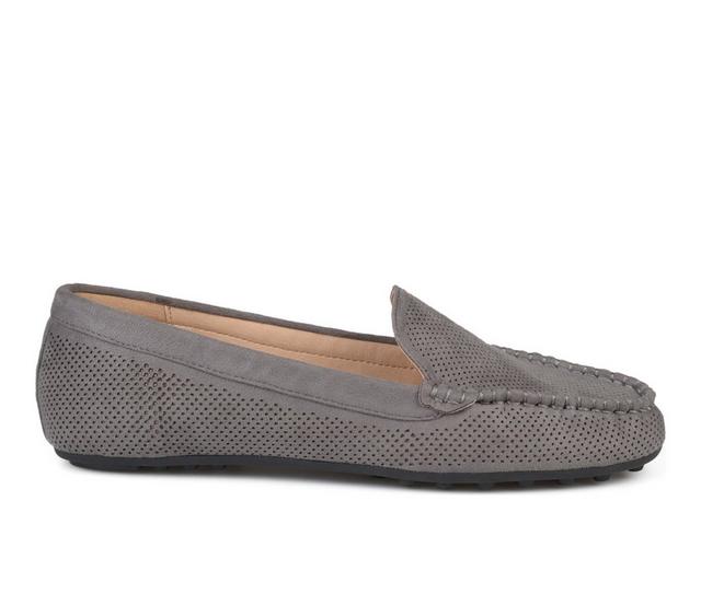 Women's Journee Collection Halsey Loafers in Grey color