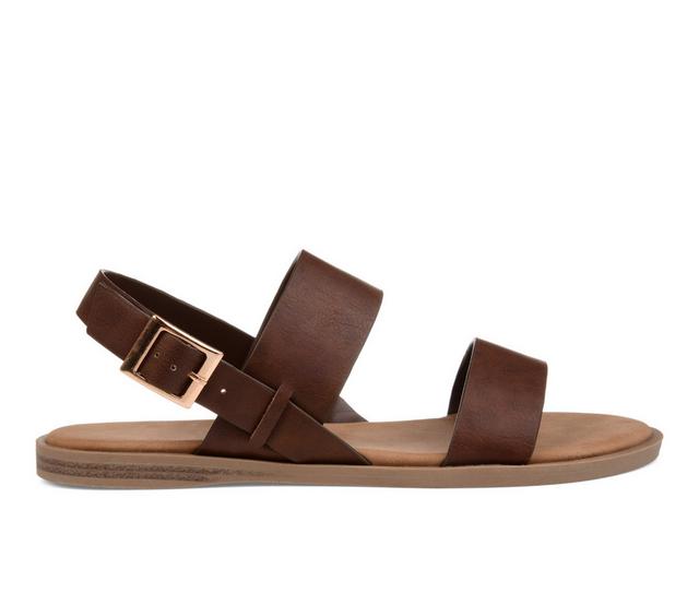 Women's Journee Collection Lavine Sandals in Brown color
