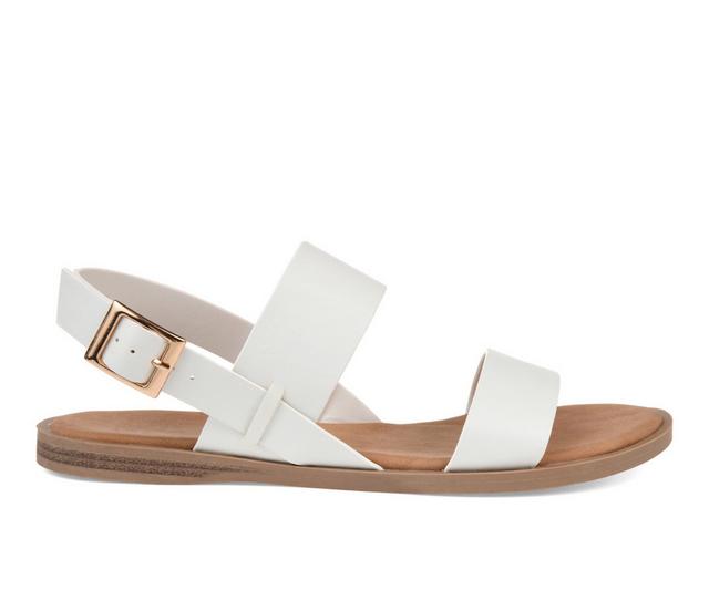 Women's Journee Collection Lavine Sandals in White color