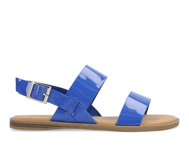 Women's Journee Collection Lavine Sandals in Navy color