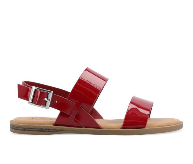 Women's Journee Collection Lavine Sandals in Red color