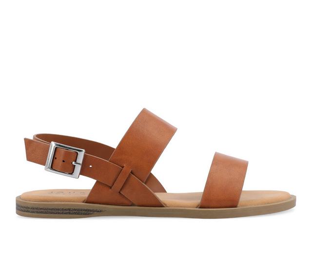 Women's Journee Collection Lavine Sandals in Tan color