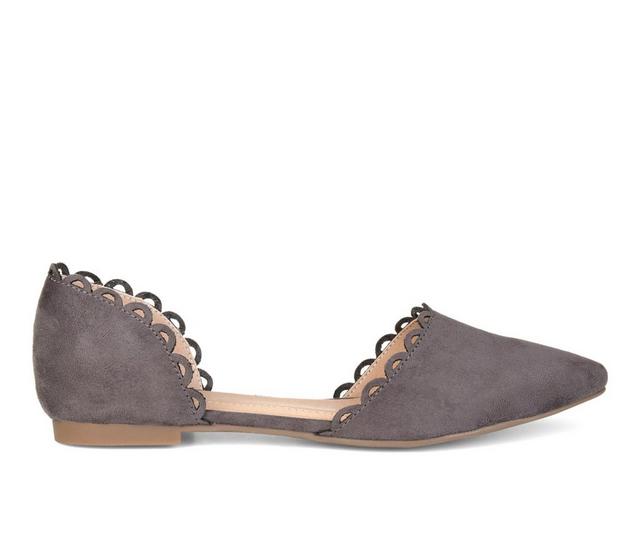 Women's Journee Collection Jezlin Flats in Grey color