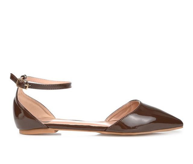 Women's Journee Collection Reba Flats in Brown color