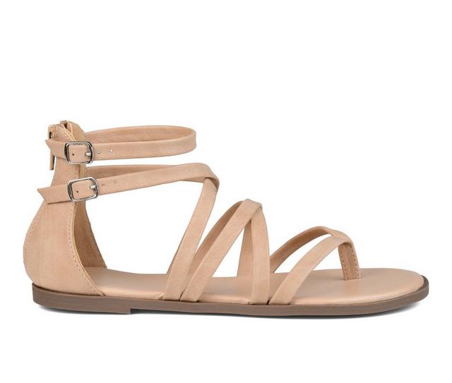Women's Journee Collection Zailie Sandals in Taupe Wide color