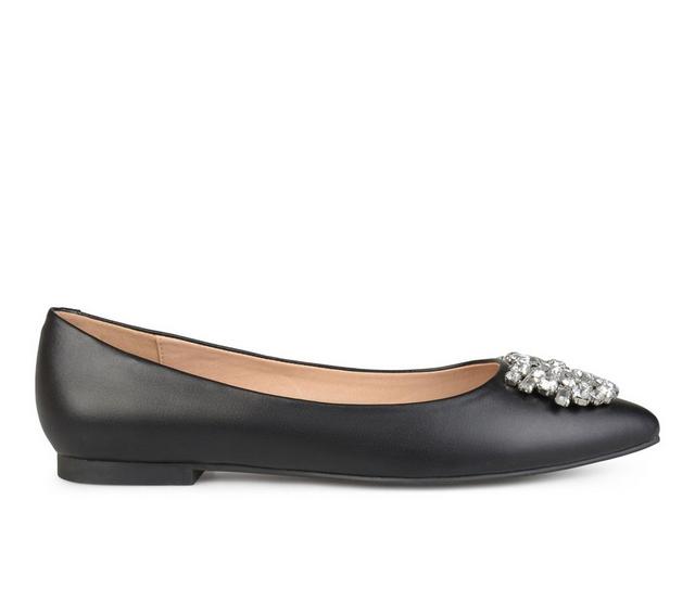 Women's Journee Collection Renzo Flats in Black color