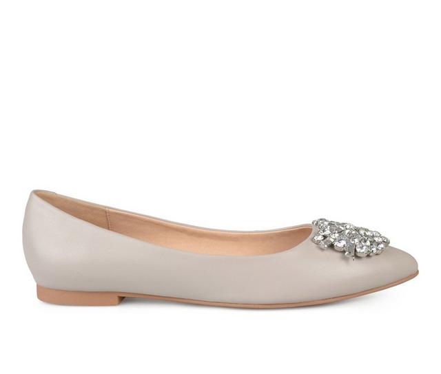 Women's Journee Collection Renzo Flats in Grey color