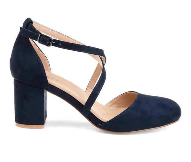 Women's Journee Collection Foster Pumps in Navy color