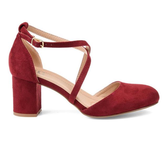 Women's Journee Collection Foster Pumps in Wine color