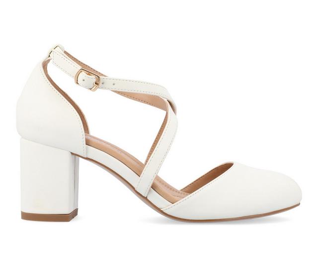 Women's Journee Collection Foster Pumps in White color