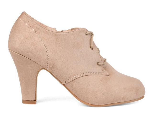 Women's Journee Collection Leona Booties in Taupe color