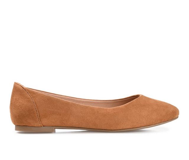 Women's Journee Collection Kavn Flats in Tan color