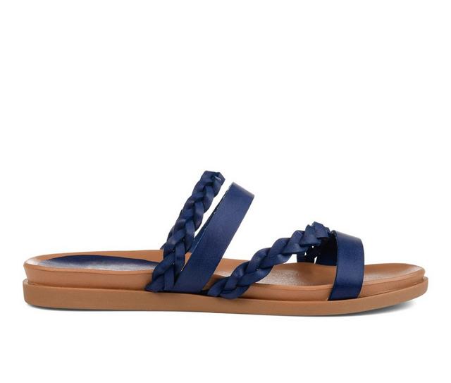 Women's Journee Collection Colette Sandals in Blue color