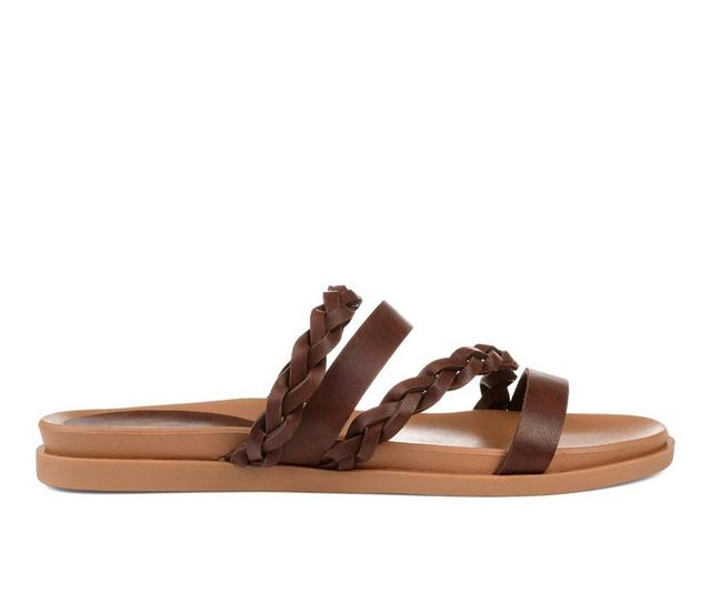 Women's Journee Collection Colette Sandals in Brown color