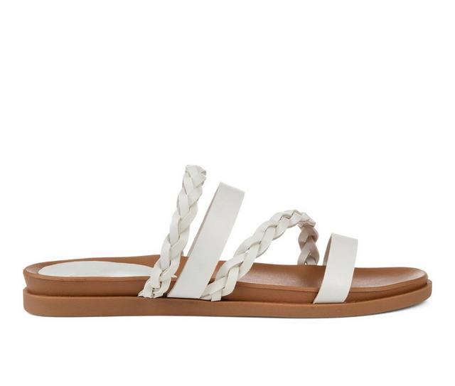 Women's Journee Collection Colette Sandals in White color