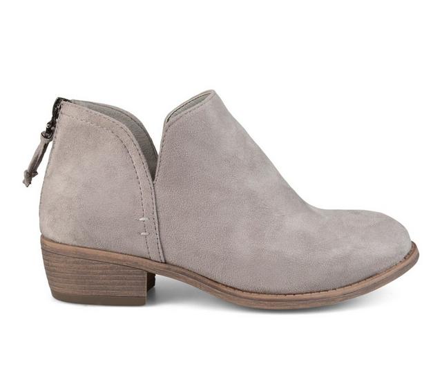 Women's Journee Collection Livvy Booties in Grey color