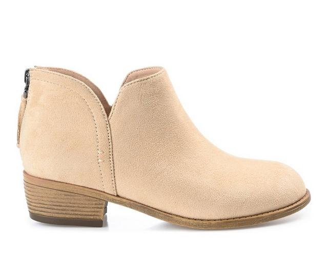Women's Journee Collection Livvy Booties in Tan color