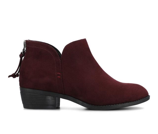 Women's Journee Collection Livvy Booties in Oxblood color