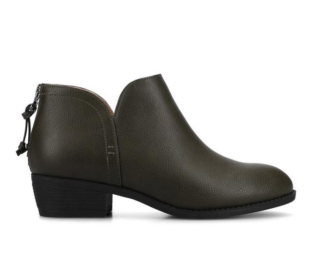 Women's Journee Collection Livvy Booties in Vintage/Olive color