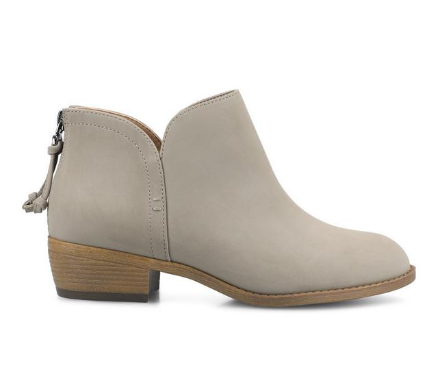 Women's Journee Collection Livvy Booties in Stone Nubuck color
