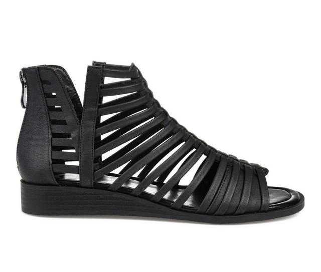 Women's Journee Collection Delilah Sandals in Black color