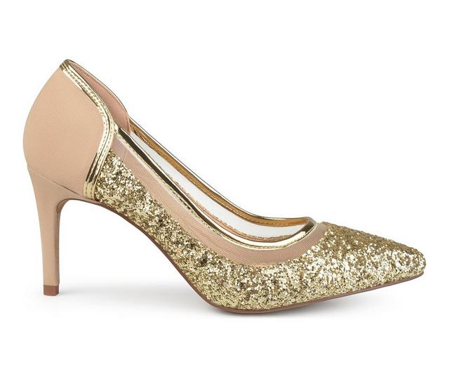 Women's Journee Collection Kalani Special Occasion Shoes in Gold color