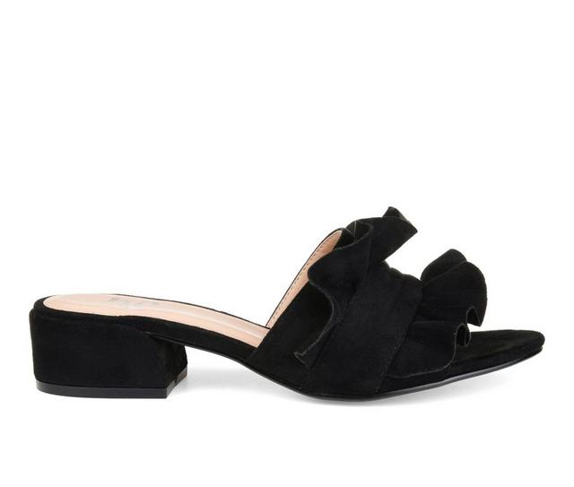 Women's Journee Collection Sabica Dress Sandals in Black color