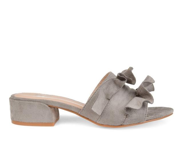 Women's Journee Collection Sabica Dress Sandals in Grey color