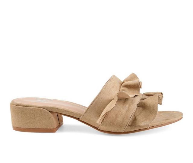Women's Journee Collection Sabica Dress Sandals in Nude color