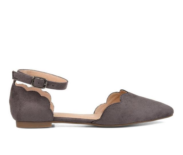 Women's Journee Collection Lana Flats in Grey color