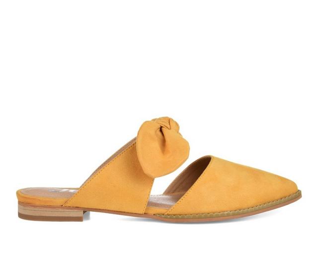 Women's Journee Collection Telulah Mules in Mustard color