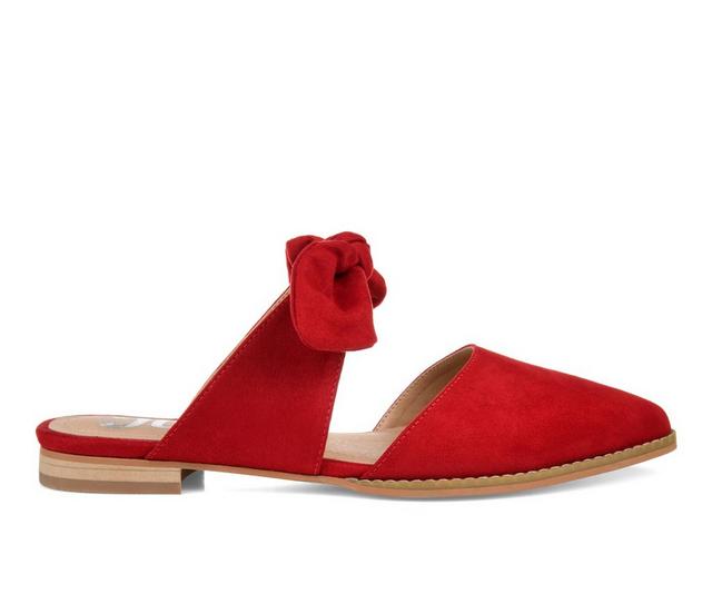 Women's Journee Collection Telulah Mules in Red color