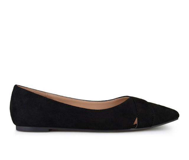 Women's Journee Collection Winslo Flats in Black color
