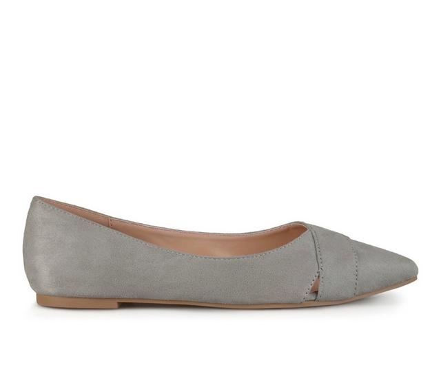 Women's Journee Collection Winslo Flats in Grey color