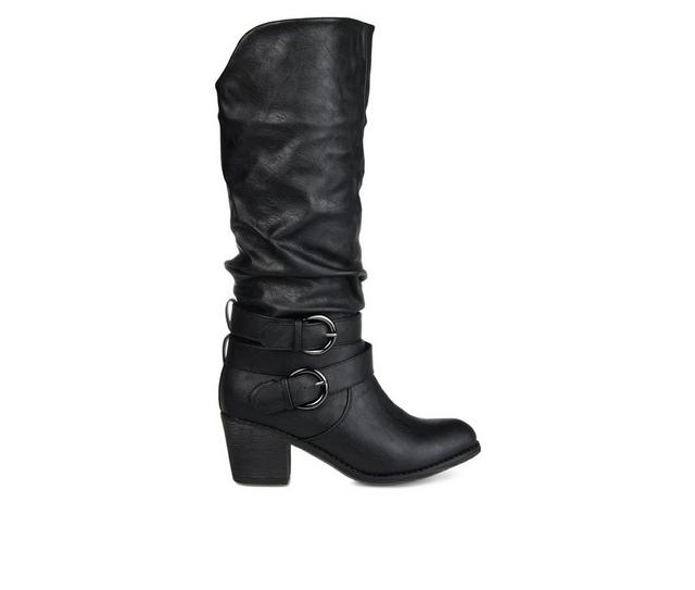 Women's Journee Collection Late Knee High Boots in Black color