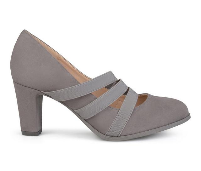 Women's Journee Collection Loren Pumps in Grey color