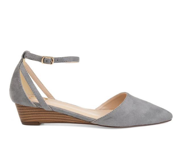 Women's Journee Collection Arkie Shoes in Grey color