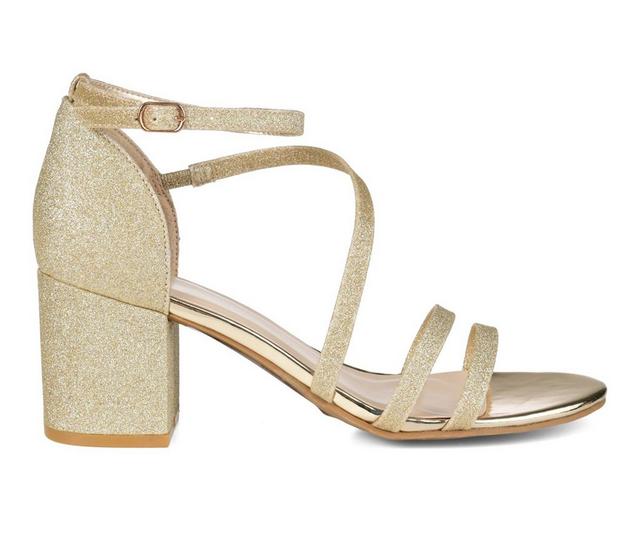 Women's Journee Collection Bella Special Occasion Shoes in Gold color
