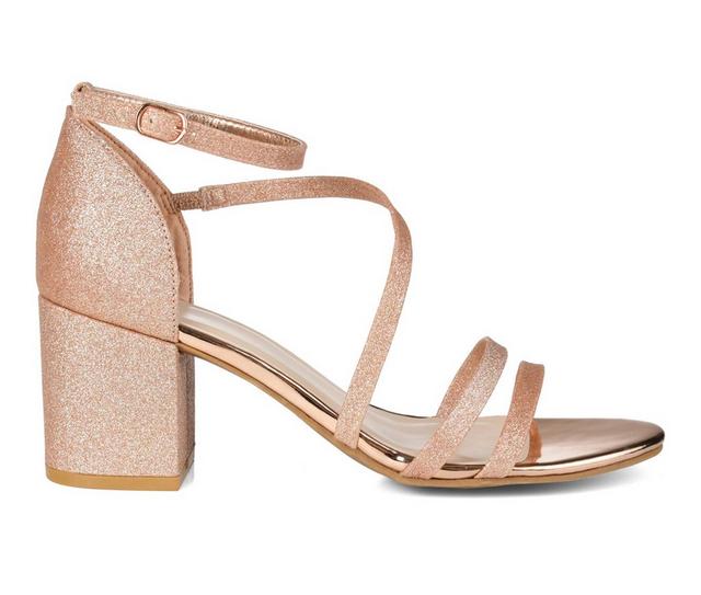 Women's Journee Collection Bella Special Occasion Shoes in Rose Gold color