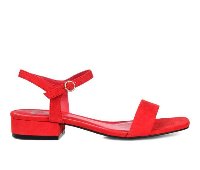 Women's Journee Collection Beyla Sandals in Red color