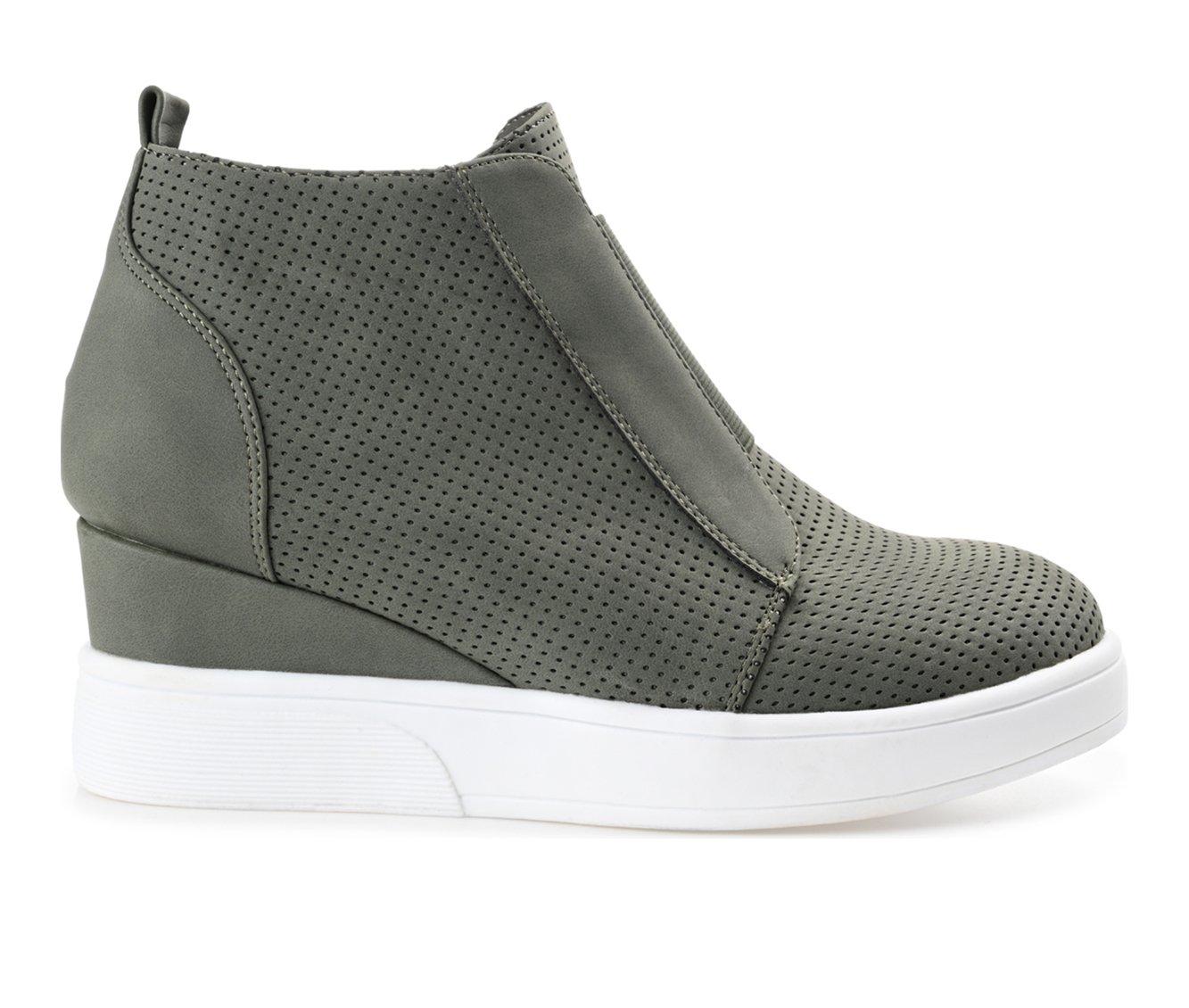 Women's Journee Collection Clara Wedge Sneakers | Shoe Carnival