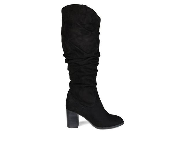 Women's Journee Collection Aneil Extra Wide Calf Knee High Boots in Black color