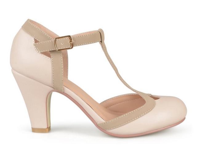 Women's Journee Collection Olina Pumps in Nude color