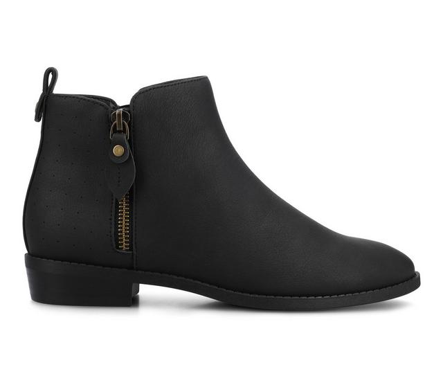 Women's Journee Collection Ellis Booties in Vintage/Black color