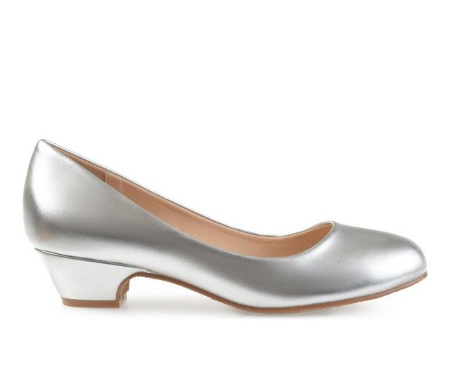Women's Journee Collection Saar Pumps in Silver color