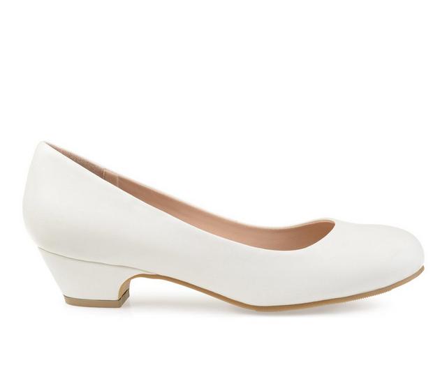 Women's Journee Collection Saar Pumps in White color