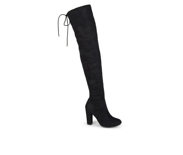 Women's Journee Collection Maya Over-The-Knee Boots in Black color