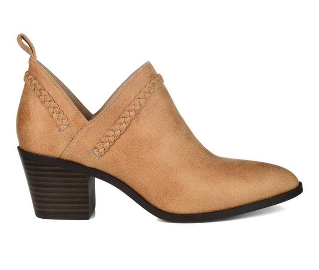 Women's Journee Collection Sophie Booties in Tan color