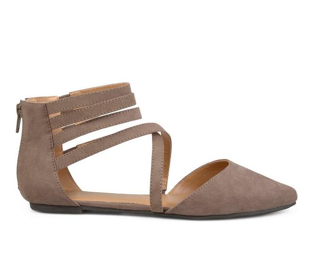 Women's Journee Collection Marlee Flats in Taupe color
